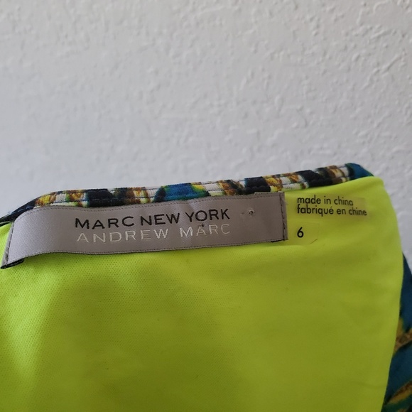 Marc New York Geometric Pattern Dress Size 6 - Picture 5 of 6